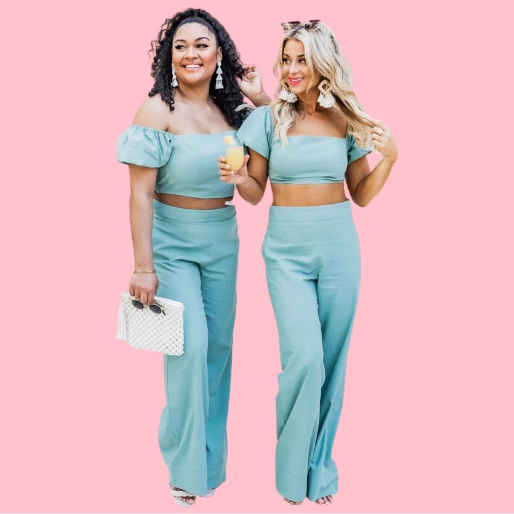 Pink Lily - Forget Last Week, Matching Set In Sag… - image 1